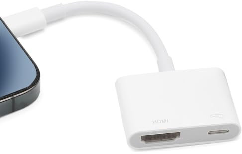 HENGBIRD HDMI Adapter für iPhone iPad, 1080P HDMI Digital AV Adapter für iPhone, Video & Audio Sync Bildschirm Konverter, HDMI Kabel Verbinder kompatibel mit HDTV/Projector/Monitor - Plug and Play