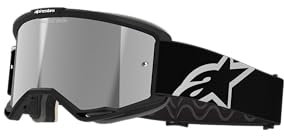 Alpinestars Vision 5 MX ATV MTB Off Road Goggle (Black - Mirror Silver Lens)