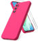 Vansdon Cover Compatibile con Samsung Galaxy A16 4G/5G, 2 Pellicola Protettiva in Vetro Temperato, Gomma Gel di Silicone Liquida Antiurto Custodia - Rosa shocking