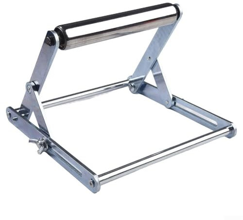 Supporto regolabile per macchina da taglio con rullo da 45 ~ 130 mm, supporto per macchina da taglio in metallo, supporto pieghevole per macchina da taglio (A)