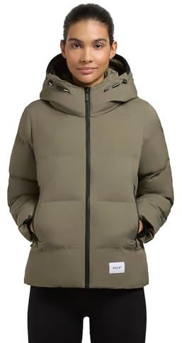 khujo Damen Winterjacke warme Steppjacke mit hohem Kragen und großer Kapuze Liev-YM XS-XXL