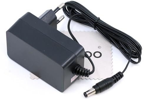 Ladegerät passend für Rowenta RH9811WO RH9812WO RH9829WO RH9877WO RH9878WO RH9879WO RH9889WO RH9890WO (Ersetzt ZD024M330074EU SS-2230002365) Ladekabel Akku-Staubsauger mit mungoo Displayputztuch