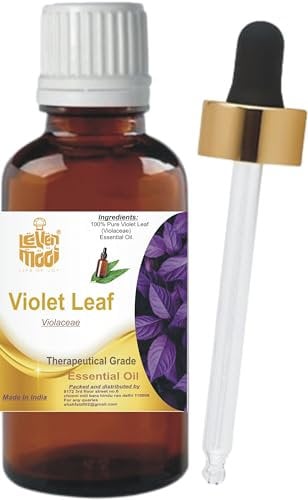 LEVENMOOI Violet Leaf (Violaceae) Therapeutic Grade Essential Oil Pure & Natural 100ML Amber Bottle with Dropper Perfect for Diffuser, Humidifier, Aromatherapy & Multipurpose DIY Affordable
