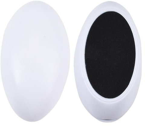 2pcs Kallusentferner für Füße, Foot Callus Remover Tool Ei-Formfuß-Kallus-Entferner mit Stahl- und Papierfeile, abnehmbarer waschbarer manueller Fuß-Callus-Entferner-Tool mit Callus Collector