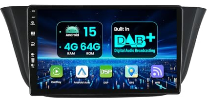 MISONDA 4GB+64GB Autoradio intégré Dab+ Android 14 Carplay pour Fiat Iveco Daily VI (2014-2021) GPS Navigation Caméra+Mic 9 Pouces IPS