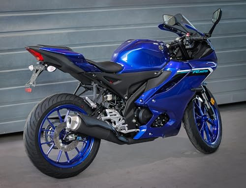 MG Biketec Kurzes Heck - Kennzeichenträger – Kennzeichenhalter geeignet für Yamaha YZF-R125 ab 2021 (172x167mm)