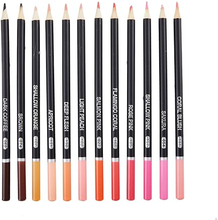 Shuttle Art Buntstiftset, 12 zufällige Farben Stifte zum Malen und Zeichnen