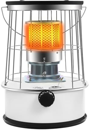 Portable Kerosene Heater, 6L Camping Oil Paraffin Heater for 3-5 People, Kerosene Stove for Heating Area of Up to 10-20m² for Indoor/Outdoor Lasts about 18 Hours 23,500 BTU for Camping 32x45cm