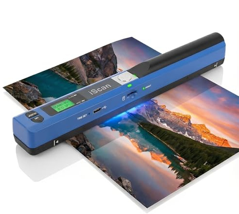 Elprico Document Portable Portable à Numérisation Rapide - Scanner A4 High-Speed ​​for Lawyers étudiants