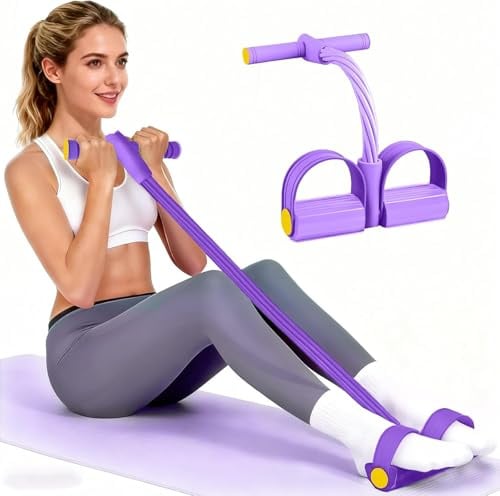 Corde de tension multifonction, 6 tubes élastiques pour pédale de yoga, bande de résistance, corde de tension en latex naturel, équipement de fitness, pour abdominaux, taille, bras, jambes, étirements