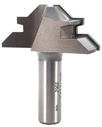 Whiteside Router Bits 3362 45-Degree Lock Miter with 2-Inch Large Diameter and 1/2-Inch to 3/4-Inch Cutting Length