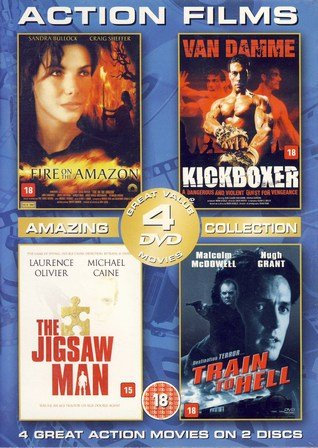 Kickboxer/Fire On The Amazon/Train To Hell/The jigsaw Man