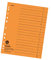 Original Falken 100er Pack Trennblätter. Made in Germany. Aus Recycling-Karton für DIN A4 orange Trennlaschen Trennblätter Ordner Register Kalender Blauer Engel
