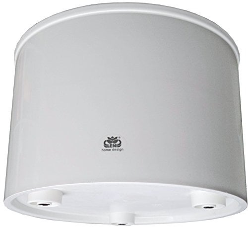 Leni Kunststoff Blumenkübel Corona Weiss Ø 37cm H 24,5cm ohne Rollen