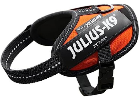 JULIUS K-9 IDC Powergeschirr, Größe: 2XS / Baby 2, UV-Orange, 16IDC-FOR-B2