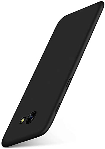 moex für Samsung Galaxy A5 (2017) Hülle Ultra Dünn, Schutzhülle mit erhöhtem Kameraschutz, Slim Cover Hardcase Backcover, Dünnste Handyhülle Minimalistisch Alpha Case, Matt Schwarz