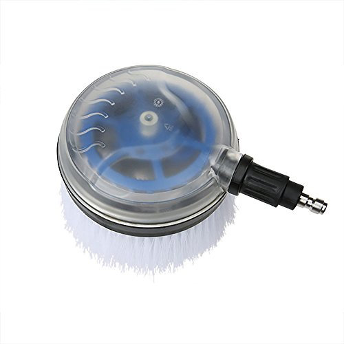NUZAMAS Rotating Wash Brush, High Pressure Washer Accessories, Universal Quick Connector, Car Home Office Deck Decking Cleaning Tool