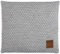 KNIT FACTORY - Juul Kissen - Zierkissen mit Füllung und Bezug - Quadratisches Dekokissen - Sofakissen aus 30% Wolle und 70% Polyacryl - Grau/Beige - 50x50 cm