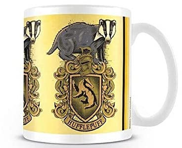 Pyramid International Harry Potter Ceramic Mug with Hufflepuff Crest and Badger in Presentation Box - Official Merchandise