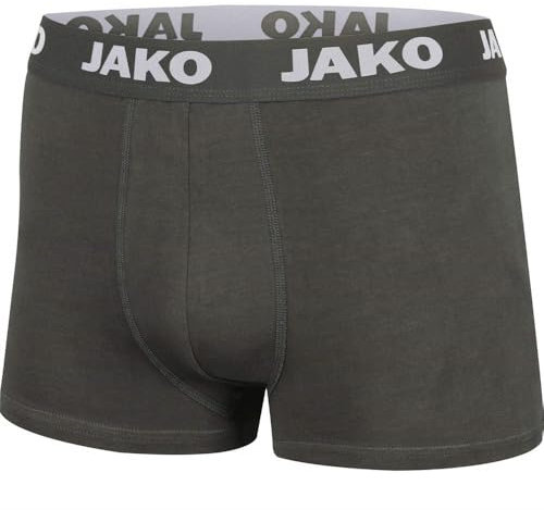 JAKO Boxershorts Basic 2er Pack grau, XL Herren