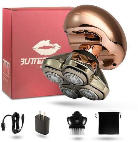 Skull Shaver Butterfly Kiss Pro Roségold – Damen-Trimmer für Körper und Kopf, weiblicher Elektrorasierer, bestes Geschenk für Frauen