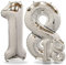 FUNXGO® Palloncino Numero 18 Argento - Decorazioni Compleanno 18 Anni - Vola con l'Elio - Feste Decorazione di Compleanno