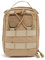 Azarxis Taktische Hüfttasche Molle Tasche Kompakt und leicht Handytasche Multifunktional Bauchtasche für Camping Reisen Wandern (Khaki)
