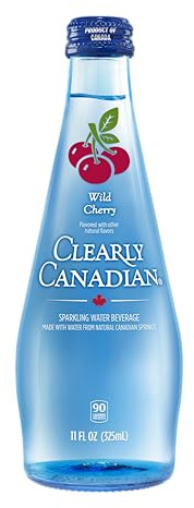 Clearly Canadian Wild Cherry Sparkling Water, 325 ML