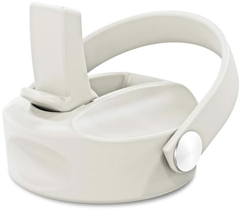 DYLN Straw Sports Cap, Compatible with 40, 32, 25 oz DYLN Bottles, Straw Lid, Water Bottle Lid Replacement, Leak-Free Design Water Bottle Lid, Pearl