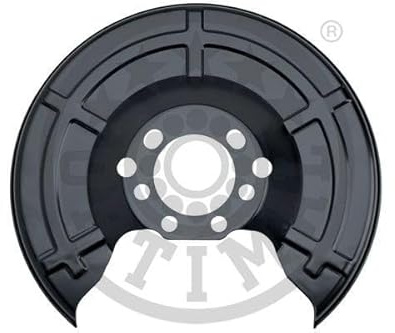 OPTIMAL 1x Ankerblech/Spritzblech Hinten Links Hinten Rechts Kompatibel mit OPEL ZAFIRA B A05 546435 90498290 schwarz Stahlblech