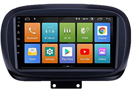 ESTOCK1 ANDROID 13 COMPATIBILE per Fiat 500X2din 9 pollici 8 GB di RAM 256 DI ROM 8 CORE Car Tablet 500 X Radio multi Wi-Fi GPS Radio stereo