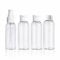 Travel Bottle Set Refillable Empty Clear Bottles Liquid Container Shampoo Lotion Toiletries Shower Bath Cosmetic Makeup Product Home Salon Essential Air Travel Size Travelling Accessory(Pack Of 5)