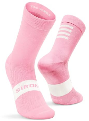 SIROKO - Calze da Ciclismo S1 Pink Agnello - XL-XXL - Rosa bubblegum