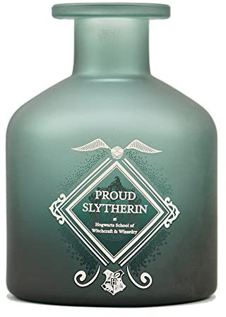 Half Moon Bay - Harry Potter Potions Glasvase – 11 cm – Stolz Slytherin – Harry Potter Potions Flasche – Harry Potter Dekor