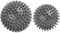 Igelball Massageball Hart. Massage Ball mit Noppen Stachelball für Fuss Hand Rücken Muskelmassage. Für Plantarfasziitis Muskelregeneration Myofasziale Entspannung Schmerzlinderung. (Grau/2er Set)