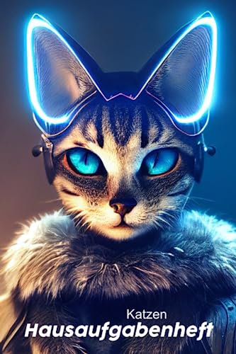 Katzen Hausaufgabenheft: Einfaches und übersichtliches Hausaufgabenheft für Katzenliebhaber