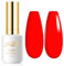 Vernis à ongles Semi-permanent Gel Polish Soak-off UV LED Manucure Vernis Gels Rouge fluo 15ml