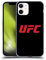 Head Case Designs Officially Licensed UFC Black Red Logo Soft Gel Case [Military Grade Protection] Compatible With Apple iPhone 12 Mini