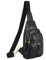 SUOSDEY Crossbody Tasche für Damen, Mode Sling Bag, Leder Brusttasche Backpack Schultertaschen mit verstellbaren Riemen schwarz