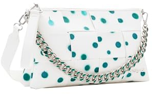 Desigual Umhängetasche Schultertasche New Splatter Dortmund Across Body Bag White weiß