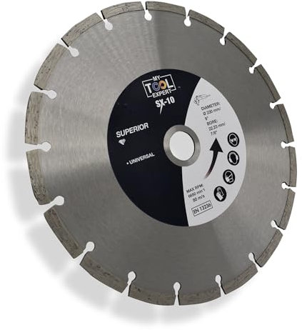 230mm Diamond Cutting Discs for Angle Grinder, SX-10 Superior Diamond Cutting Blade For Masonry, Concrete, Paving Slabs, Bricks