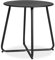 Homestyle4u 2486, Balkontisch rund Beistelltisch klein leicht Gartentisch Metall Schwarz wetterfest Outdoor Tisch Ø 45 cm