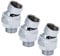 3 Pcs Shower Head Swivel Ball Adapter, Adjustable 360° Shower Head Swivel Ball Joint, Standard G 1/2 Connection or Universal Shower Arm Extension (Silver)