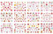 iFutniew 12Pcs Nail Stickers Sexy Lip Letter Design Stickers Suitable for Girls Nail Supplies (Style2)
