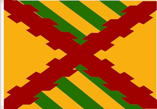 BANDERA DE TERCIOS DEL IMPERIO ESPAÑOL. BANDERA DE INFANTERIA. S XVII. CALIDAD RASO PREMIUM. TAMAÑO GRANDE 150X90 CM.