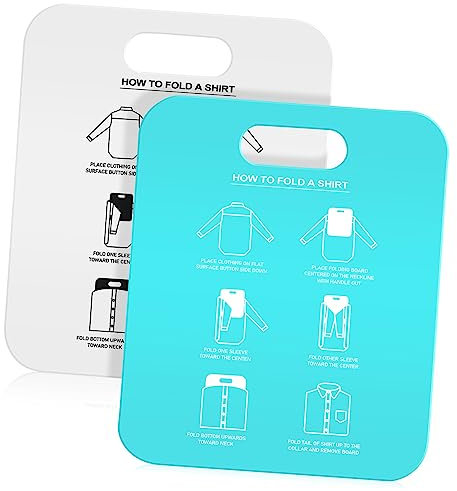 OKUMEYR 2stücke Kleidung Faltbrett Für Erwachsene Praktische Falthilfe Für T-shirts Und Hemden Sorgt Für Ordnung Im Kleiderschrank Leicht Zu Bedienen Und Platzsparend