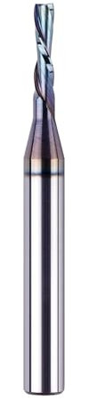 SpeTool Spiral Groove Cutter 8 mm Shank Downcut 4 mm Cutting Diameter 20 mm Cutting Length Router Bit 2 Flutes Spiral Cutter Groove Cutter Solid Carbide End Mill CNC Milling Cutter for Router with TAC