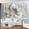 FENDROM 3D-gedruckter weißer Wolf-Wandteppich, geprägte Wölfe, Winter-Wandbehang, Fantasie-Wildtiere, Wandteppich, Hintergrund für Schlafzimmer, Wohnzimmer, Wohnheim, Dekoration, Geschenkideen
