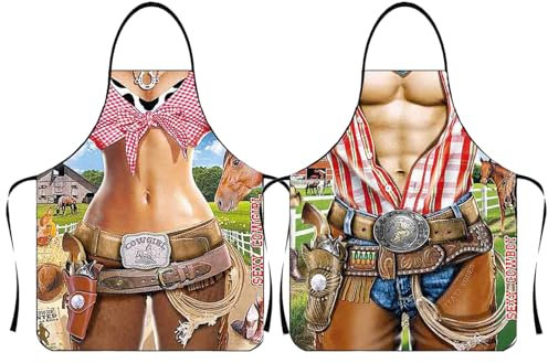 KASESSS 2 Stück Kochschürze Lustig, Kochschürze Herren Lustig Wasserdichte, Grillschürze für Männer Lustig Party Kostüm, Lustige Kochschürze für Männer für Herren Damen für Gartenarbeit Grillschürze