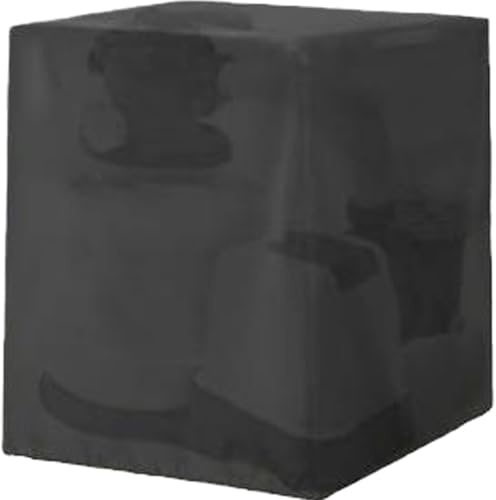 Pool-Pumpenschutz, staubdichte Pumpenabdeckung, 84 x 61 x 86 cm, Gartenpumpenabdeckung, faltbar, oberirdische Pool-Pumpenabdeckung, warme, isolierte Oxford-Stoff-Wetterpumpenabdeckung, schwarze Poolab